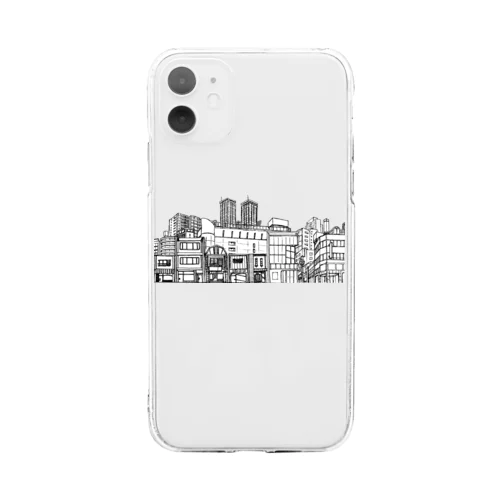 まちなみ Soft Clear Smartphone Case