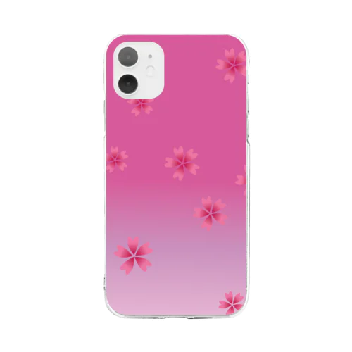 桜舞 Soft Clear Smartphone Case