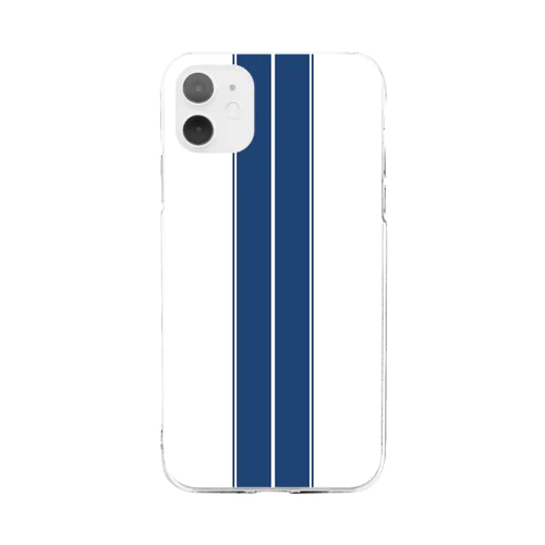 レーシングストライプ Soft Clear Smartphone Case