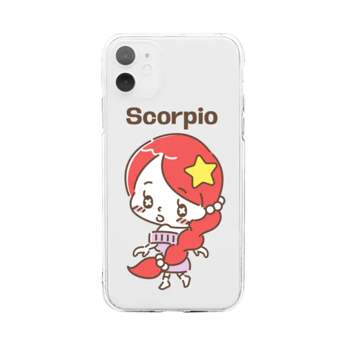 ゆめかわ！１２星座シリーズ　さそり座の女の子のグッズです！ Soft Clear Smartphone Case