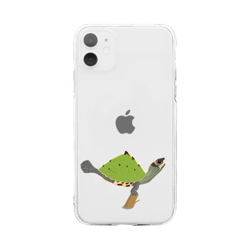 インドセタカガメ Soft Clear Smartphone Case