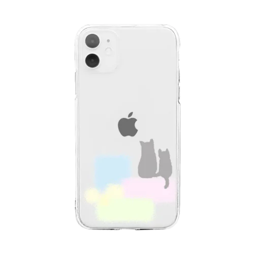 春色ねこ Soft Clear Smartphone Case