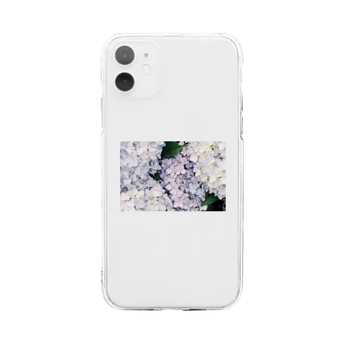 紫陽花 Soft Clear Smartphone Case