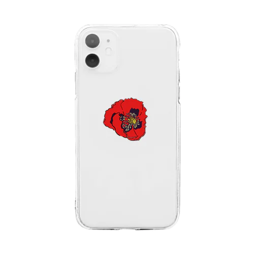 poppy 2 Soft Clear Smartphone Case