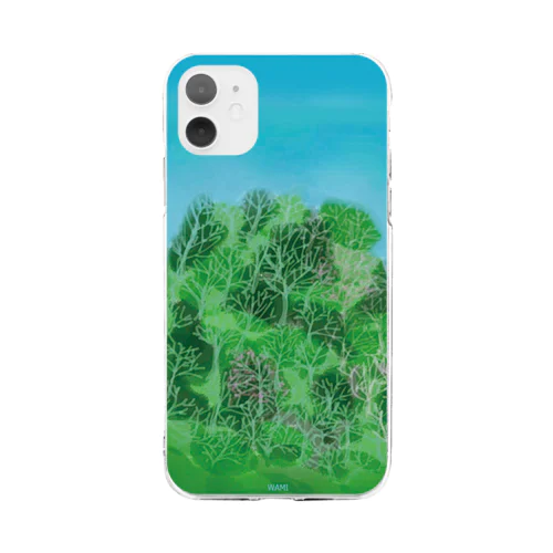 山の春 Soft Clear Smartphone Case