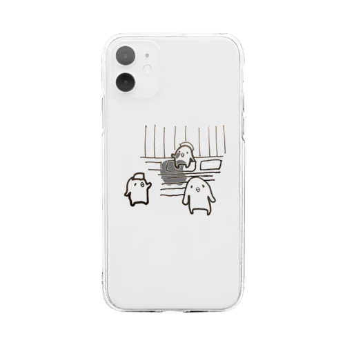 サ室に集いしぴよ達🐤🐤🐤 Soft Clear Smartphone Case