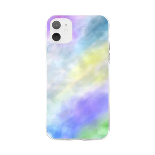 雨の日の記憶 #パープル・グレージュ Soft Clear Smartphone Case