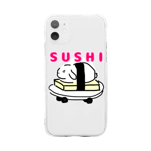 SUSHIうさぎ Soft Clear Smartphone Case