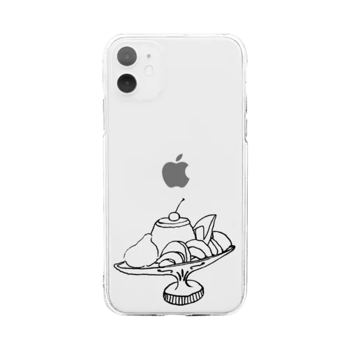 プリン・ア・ラ・モード　全透過 Soft Clear Smartphone Case