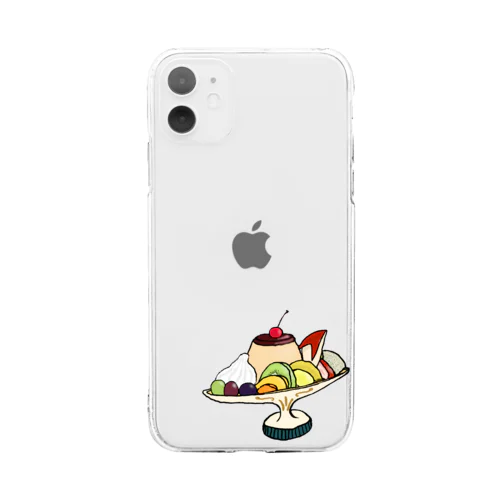 プリン・ア・ラ・モード　ポップ Soft Clear Smartphone Case