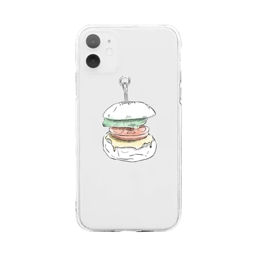 hamburger ソフトクリアスマホケース