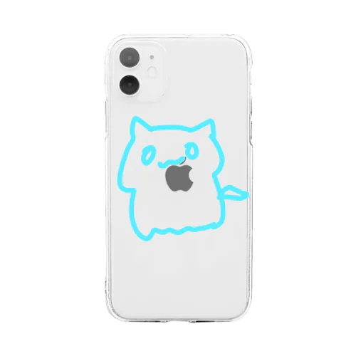 おばけねこさん Soft Clear Smartphone Case