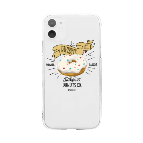 CAPTAIN'S DONUTS Soft Clear Smartphone Case