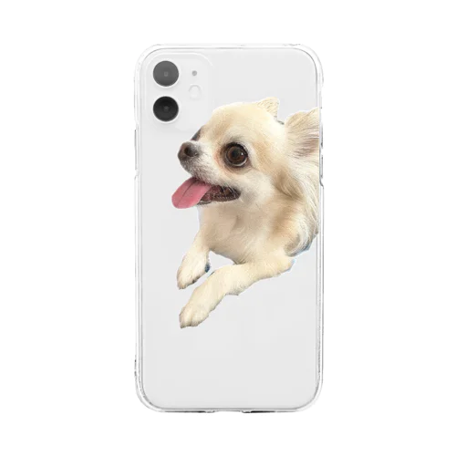 チワワのくうちゃん Soft Clear Smartphone Case