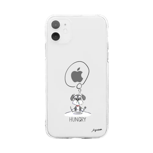 お腹すいたシュナのiPhoneケース（iPhone11） Soft Clear Smartphone Case