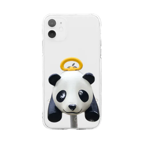 遊具〈パンダ〉 Soft Clear Smartphone Case