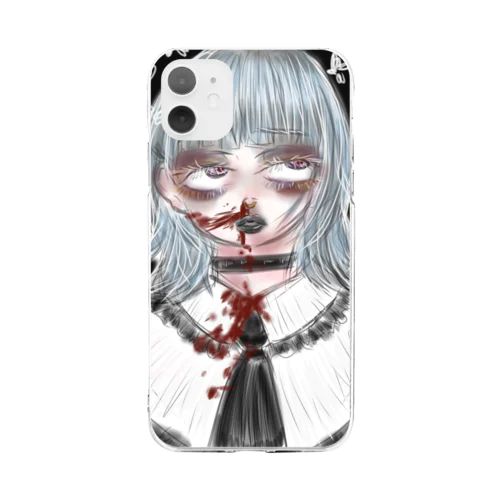 闇少女 Soft Clear Smartphone Case