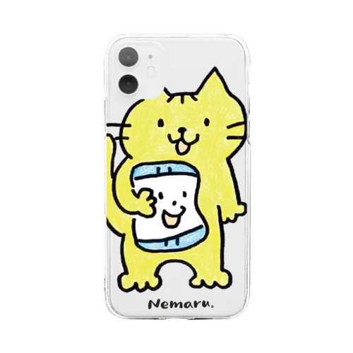 トラちゃん1(Color） Soft Clear Smartphone Case