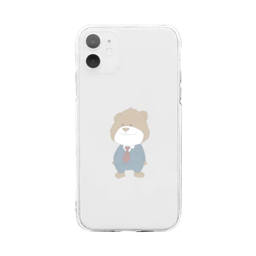 サラリーマン くま Soft Clear Smartphone Case