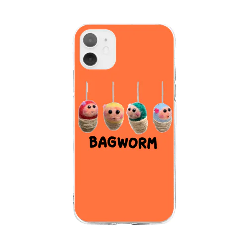 BAGWORM（オレンジ） Soft Clear Smartphone Case
