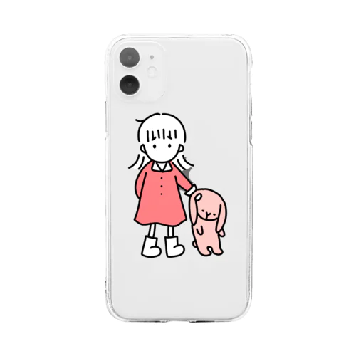 こまったちゃん Soft Clear Smartphone Case