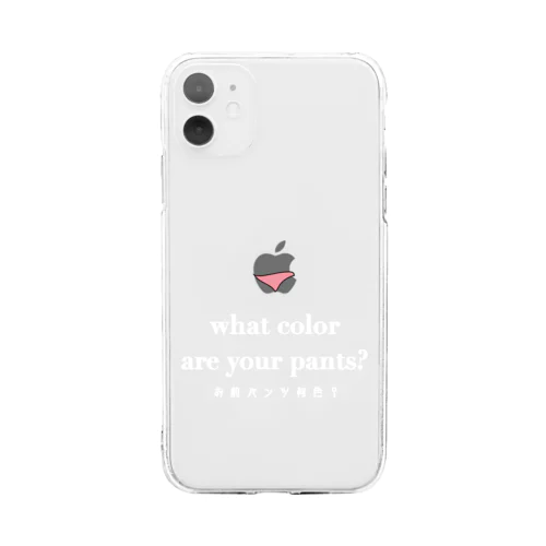 おほー(iPhone11のみ対応) Soft Clear Smartphone Case