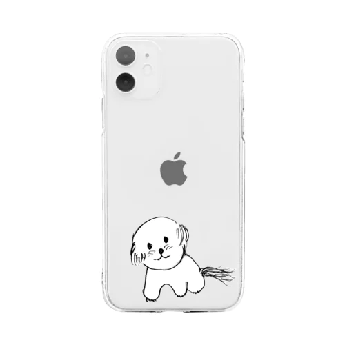 なあに？ビション Soft Clear Smartphone Case