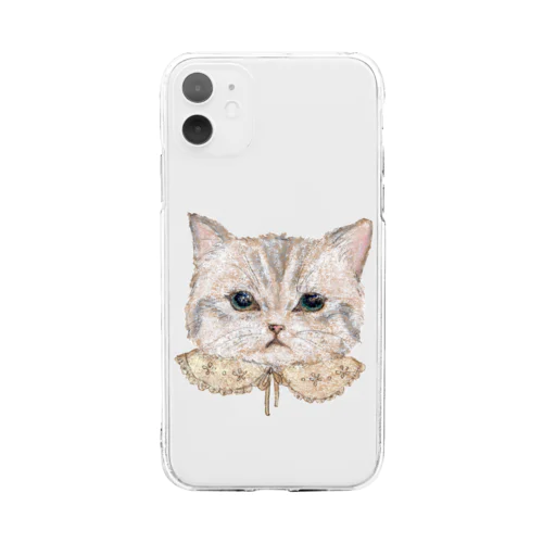 おめかしねこ Soft Clear Smartphone Case