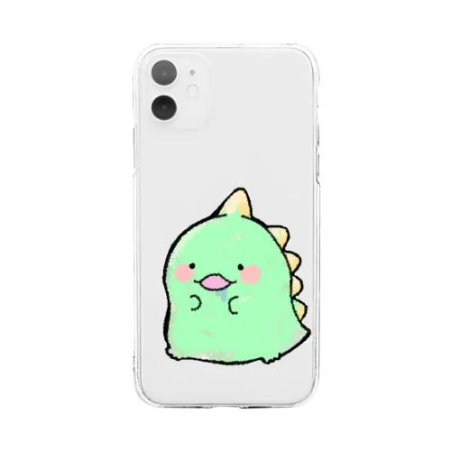 がおがおくんケース Soft Clear Smartphone Case