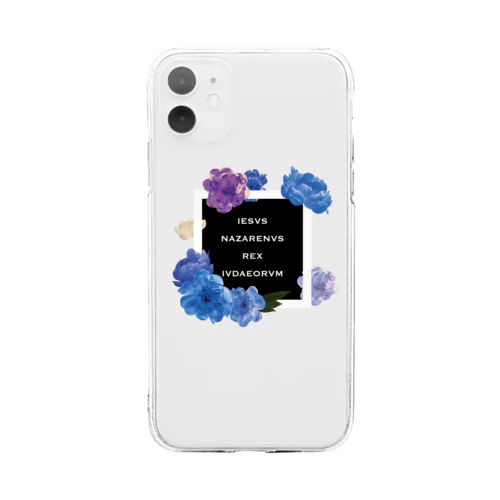 INRI FLOWER Soft Clear Smartphone Case
