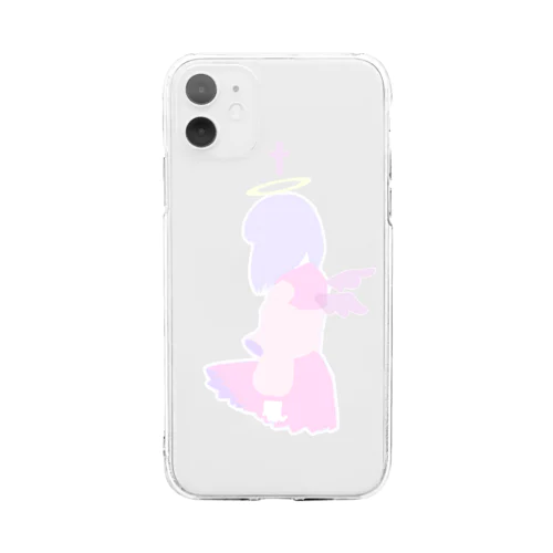 安直な夢かわ女の子 Soft Clear Smartphone Case