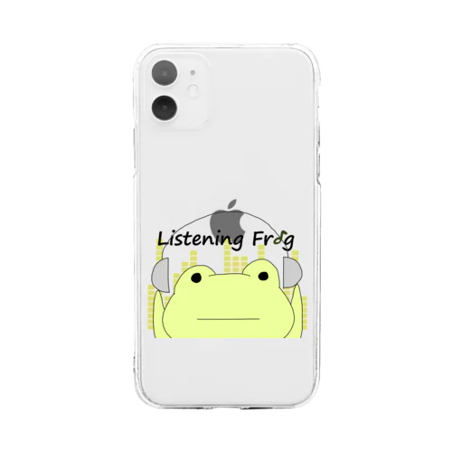 Listening Frog ソフトクリアスマホケース