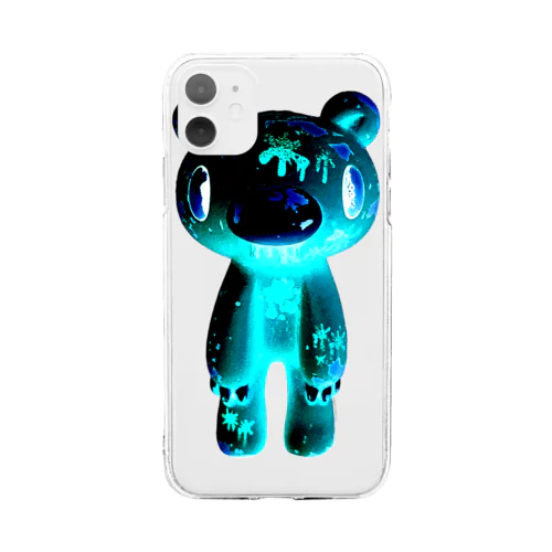 【各20点限定】いたずらぐまのグル〜ミ〜(＃27/nega) Soft Clear Smartphone Case