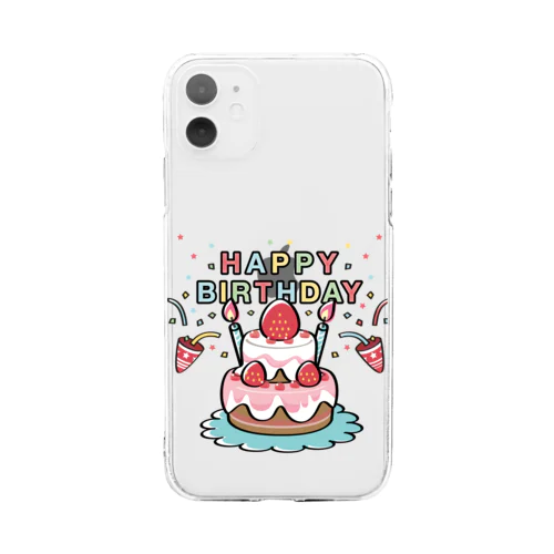 HAPPY BRITHDAY_4 Soft Clear Smartphone Case