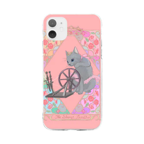 眠れる森の美女の猫🥀🐈 Soft Clear Smartphone Case