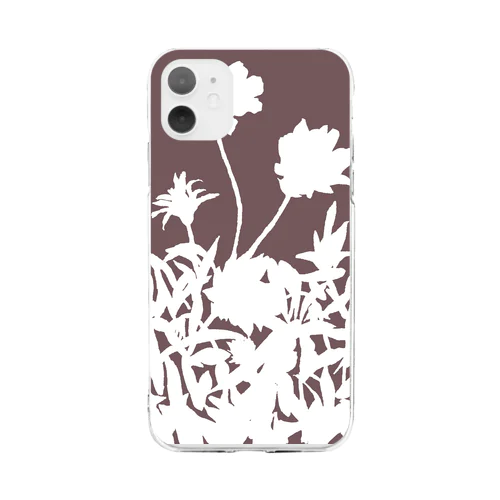 花咲く小径⑥あか Soft Clear Smartphone Case