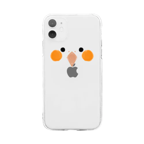 おかめいんこ Soft Clear Smartphone Case