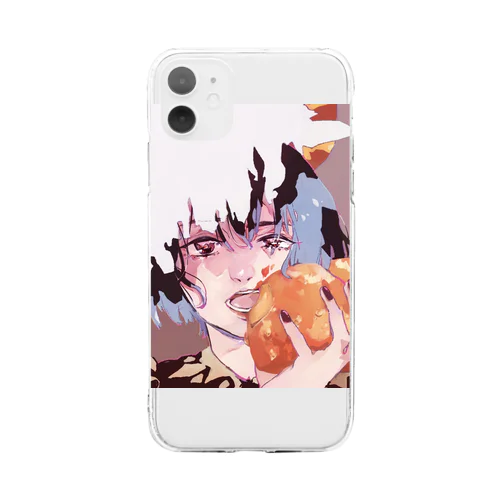 果実と少女 Soft Clear Smartphone Case