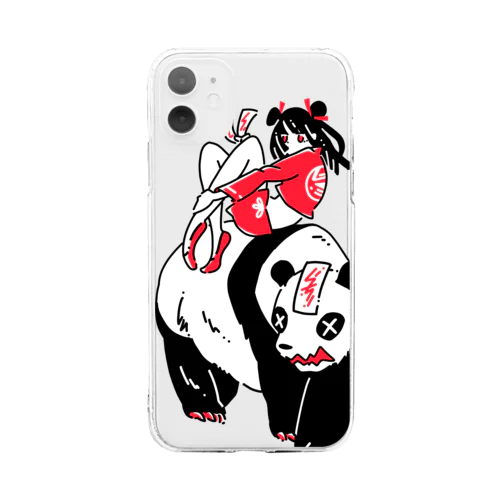 キョンシーパンダ_枠なし Soft Clear Smartphone Case