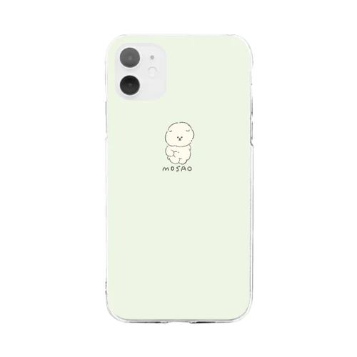 おなかつまみもさ Soft Clear Smartphone Case