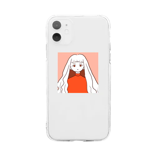 orange girl🍊 Soft Clear Smartphone Case