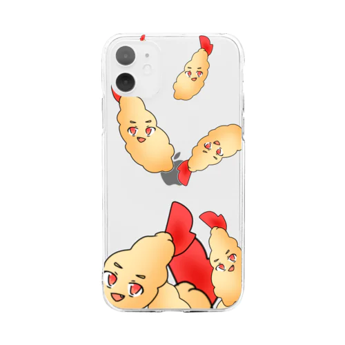 えびふらい Soft Clear Smartphone Case