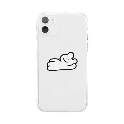 だらける うさみ Soft Clear Smartphone Case