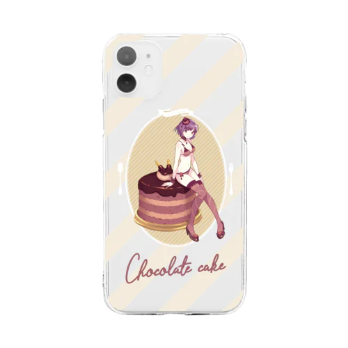 Sweets Lingerie phone case "Chocolate cake" ソフトクリアスマホケース