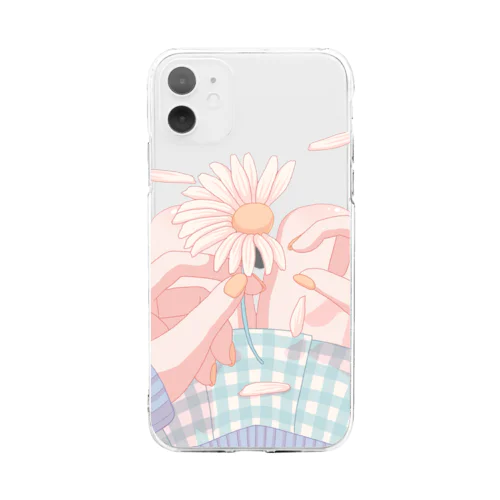 すき、きらい、すき Soft Clear Smartphone Case