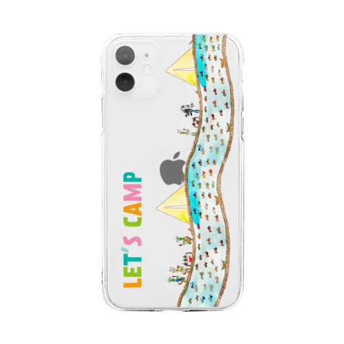 カマキチくんとLET'S CAMP‼ スマホケース Soft Clear Smartphone Case