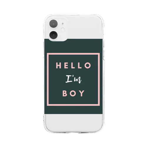 Hello  I'm  BOY Soft Clear Smartphone Case