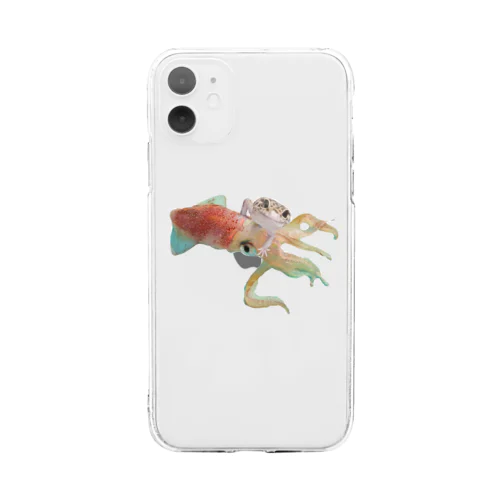 イカとナンシー Soft Clear Smartphone Case