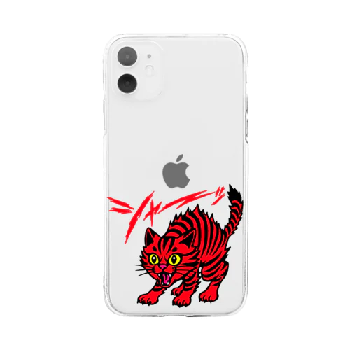 シャー猫 Soft Clear Smartphone Case