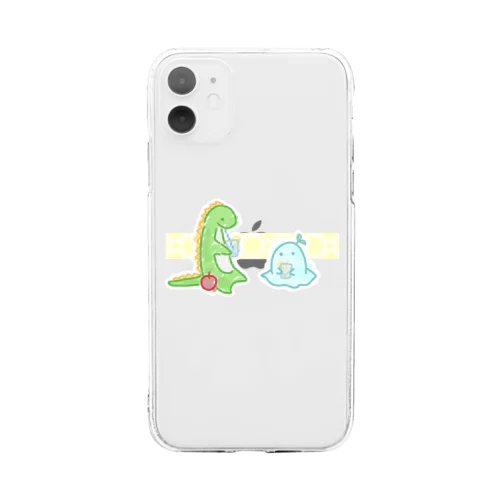 レモンソーダを嗜む Soft Clear Smartphone Case